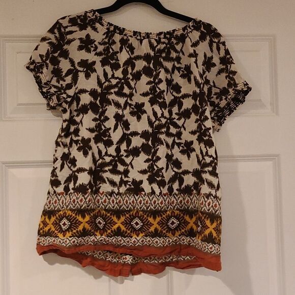 Sonoma Tropical button down blouse - Picture 4 of 4